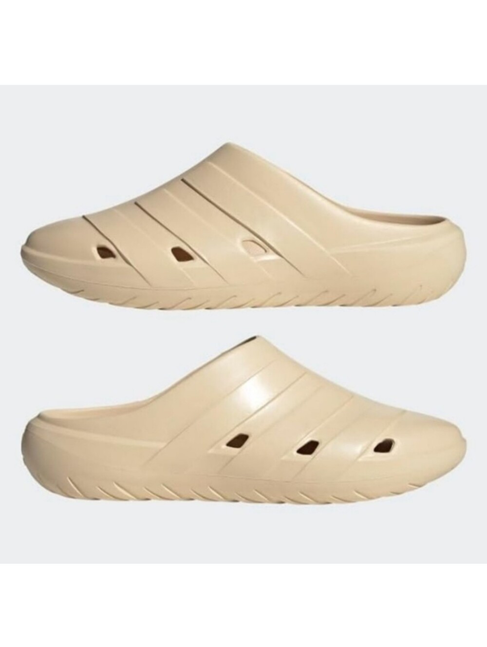 New Adidas Men's Adicane Clogs Slide Sandals Beige Mules Slip On Size 6 Slides